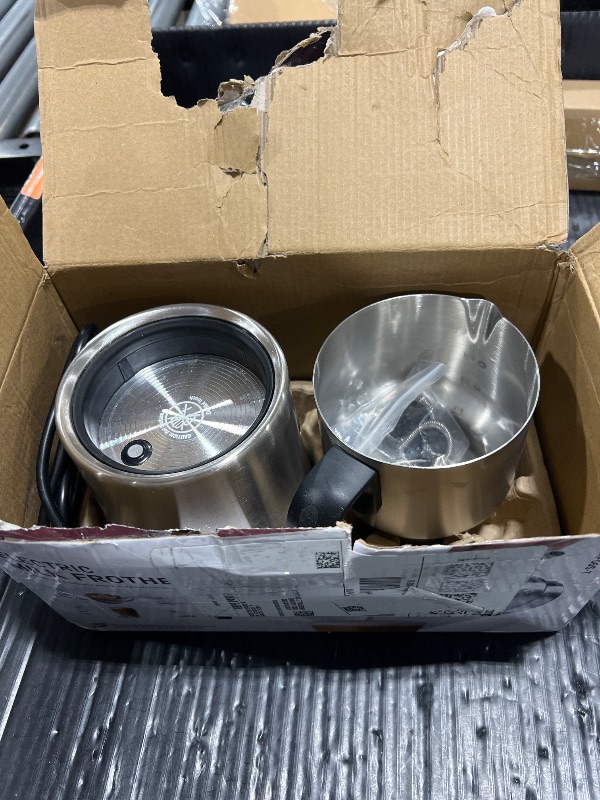 Photo 1 of Milk Frother and Steamer, Large Capacity Detachable Electric Milk Frother, Automatic Warm and Cold Foam Maker, Hot Chocolate Maker, BPA Free