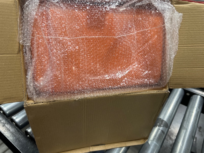 Photo 1 of XLHOMO Bathroom Accessories Set - 26PCS Orange Bathroom Set, Bathroom Accessory Set with Shower Curtain and Rugs and Bathtub Mats for Home