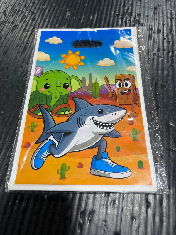 Photo 1 of **INCOMPLETE** GaofanWai Italian Brainrot Goodies Bags - Brain Rot Party Favor Bags with Handles for Kids, Funny Cartoon Animal Candy Gift Plastic Bag for Brainrot Birthday Party Decorations Baby Shower Supply