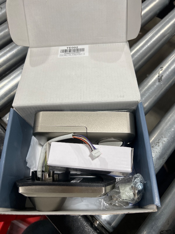 Photo 1 of TEEHO TE002 Fingerprint Door Lock - Keyless Entry Door Lock - Electronic Keypad Deadbolt - Smart Locks for Front Door - Auto Lock - Easy Installation - Satin Nickel