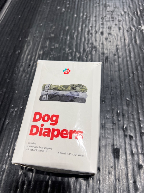 Photo 1 of Pet Parents® Washable Dog Diapers (3pack) + Extendrs® of Durable Doggie Diapers, Premium Dog Diapers Female & Male (X-Small, Camo)