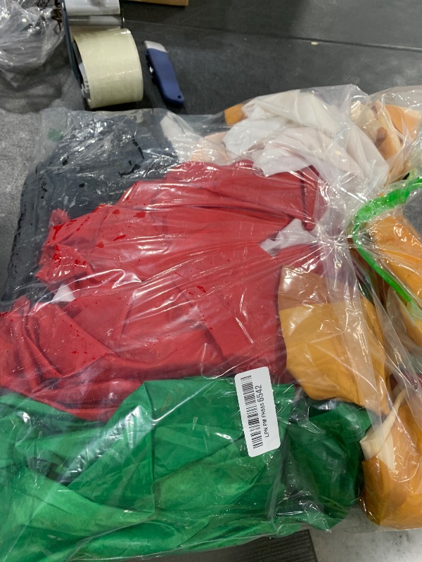 Photo 1 of Leyndo 6 FT Christmas Inflatable Santa Claus Outdoor with a Gift Bag and a Dog Blow Up Decoration with LED Lights Cute Xmas for Holiday Party Yard Garden Lawn Decor