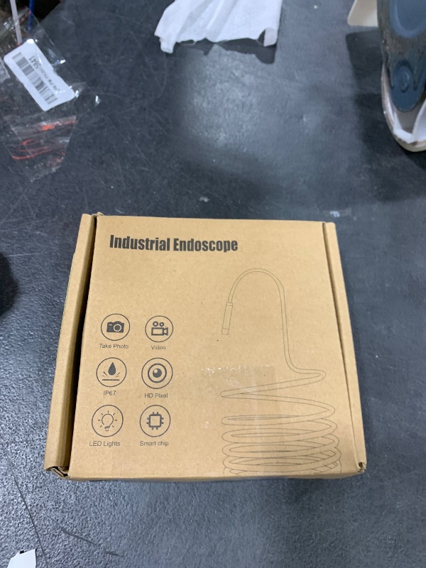 Photo 1 of [Dual-Lens] Endoscope Camera with Light, 1920P HD Borescope with 8+1 Adjustable LED Lights, IP67 Waterproof 16.5FT Semi-Rigid Snake Cord Inspection Camera for iPhone, iPad and Android Phone (Type C)