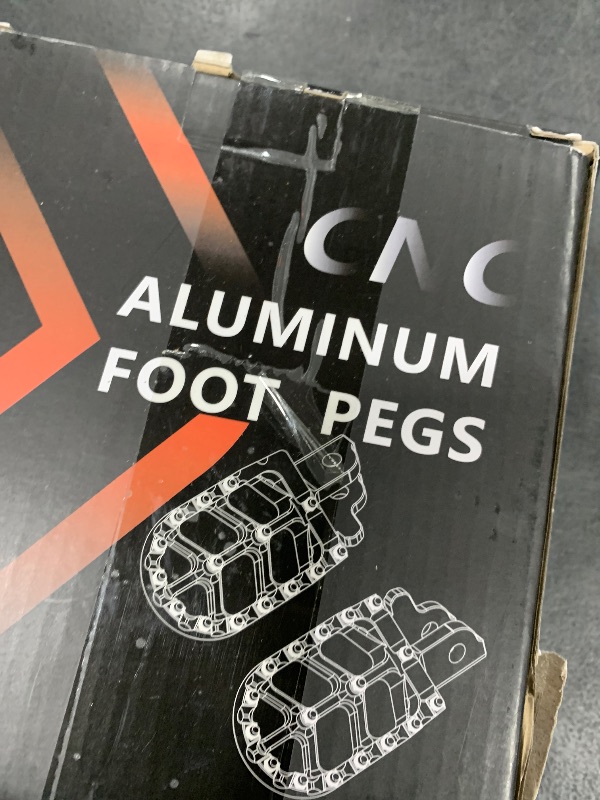 Photo 1 of JFG RACING Dirt Bike Foot Pegs with Springs,7075 Aluminum CNC Footpegs Pedals Rests for Surron Light Bee X and S/E Ride Pro SS/CRF150F CRF230F 03-19/X160/X260-Pink