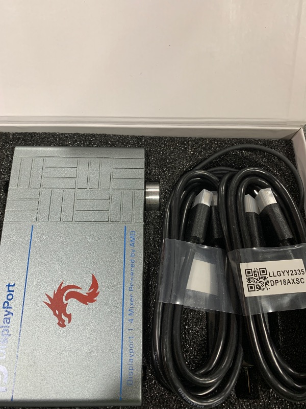 Photo 1 of DICHEN DMA 4K Fuser Combiner Display Overlay Adapter,1K360HZ/2K240HZ/3K165HZ/4K120HZ HD Multimedia Interface Synthesizer,DisplayPort v1.4,Lossless Transmission,Supply for Gaming Conferencing,Bank Data Centers