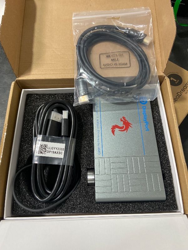 Photo 1 of DICHEN DMA 4K Fuser Combiner Display Overlay Adapter,1K360HZ/2K240HZ/3K165HZ/4K120HZ HD Multimedia Interface Synthesizer,DisplayPort v1.4,Lossless Transmission,Supply for Gaming Conferencing,Bank Data Centers