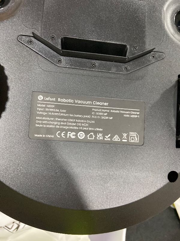 Photo 1 of Lefant M210P Robot Vacuum Cleaner, 4000pa Suction, 200 Mins Runtime, Super Thin, Quiet, Self-Charging, Ideal for Pet Owners, Multi Surface Cleaning, APP/WiFi/Alexa Control, Gray