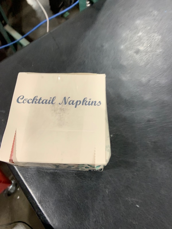 Photo 1 of 100 Pack Cocktail Napkins, 3-Ply Scalloped Edged Wedding Napkins Folded 5 x 5 Inches Dessert Napkins, Disposable Napkins for Dinner Birthday Party Bridal Anniversary Baby Shower Reception (Pink)