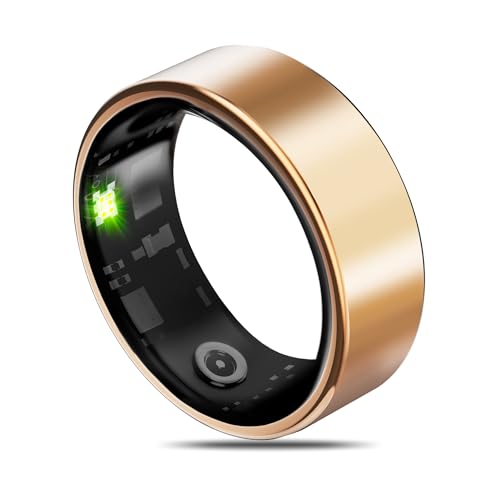 Photo 1 of Smart Health Ring for Women Men Fitness Tracker with Heart Rate, Blood Oxygen, Blood Pressure, Sleep Monitoring, Step Counting, IP68 Waterproof for iOS and Android, No Subscription Fee, Coral 7