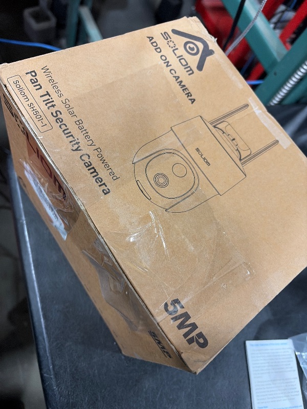 Photo 1 of SOLIOM- True 5MP HD Security Cameras Outdoor Wireless, Add-On Camera, Solar Powered, Auto Tracking,Requires Soliombase, Soliombase Supports Up to 4 Cams