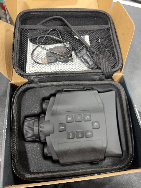 Photo 1 of HEXEUM Night Vision Goggles for Adults, 3.99" HD Screen, 10000mAh Rechargeable Night Vision Binoculars with 64GB Card for Hunting Camping Surveillance