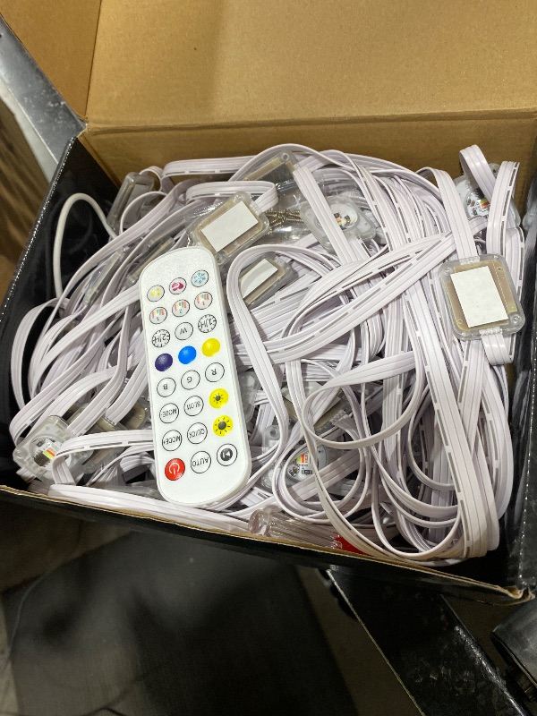 Photo 1 of 150FT Permanent Outdoor Lights for House, 24V RGB+IC Smart Outside Lights with 221 Modes, App & Remote Control, IP68 Waterproof, Year-Round Roof & Eaves Lighting for Christmas, Holidays (150FT)