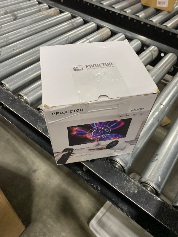 Photo 1 of ?Electric Focus?Mini Projector, Projector 4K 1080P Support, 260 ANSI Lumens Projector with Wifi and Bluetooth, Upgrade Smart Proyector, 5w Speaker, Auto Keystone Correction 35"-130" Screen HY300 Plus