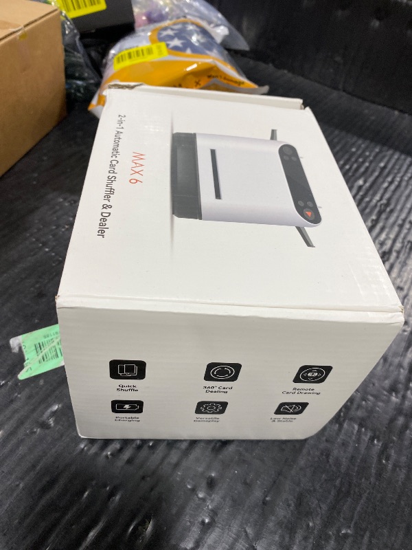 Photo 1 of INNCNN 2-in-1 Automatic Card Shuffler and Dealer Machine with 4 Remotes for 1-2 Decks, USB-C Rechargeable, Supports 1-12 Players, Programmable, for Poker, UNO, Blackjack, Texas Holdem