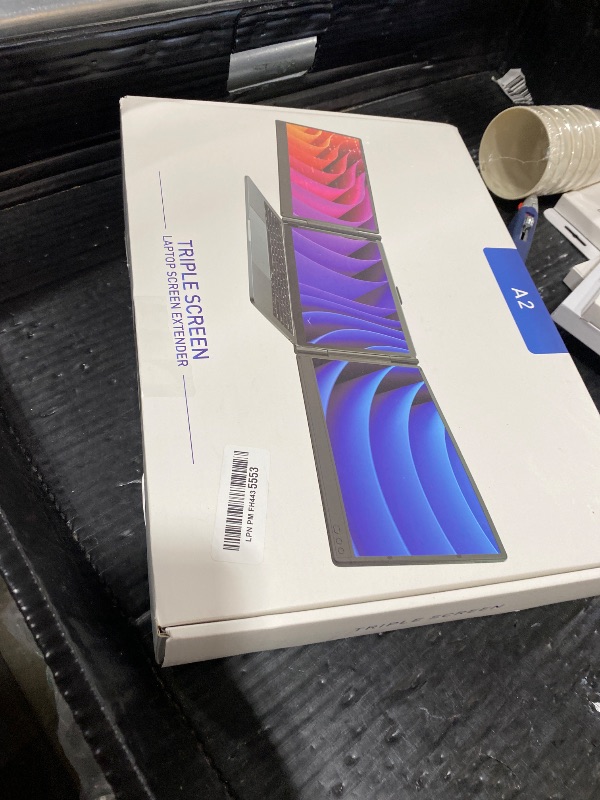 Photo 1 of FEZOBR Laptop Screen Extender, 14'' FHD 1080P IPS Portable Monitor for Laptop, Triple Screen Extender Monitor Plug-Play for Mac/Windows/Chrome, Fit 13”-17.3” Laptops