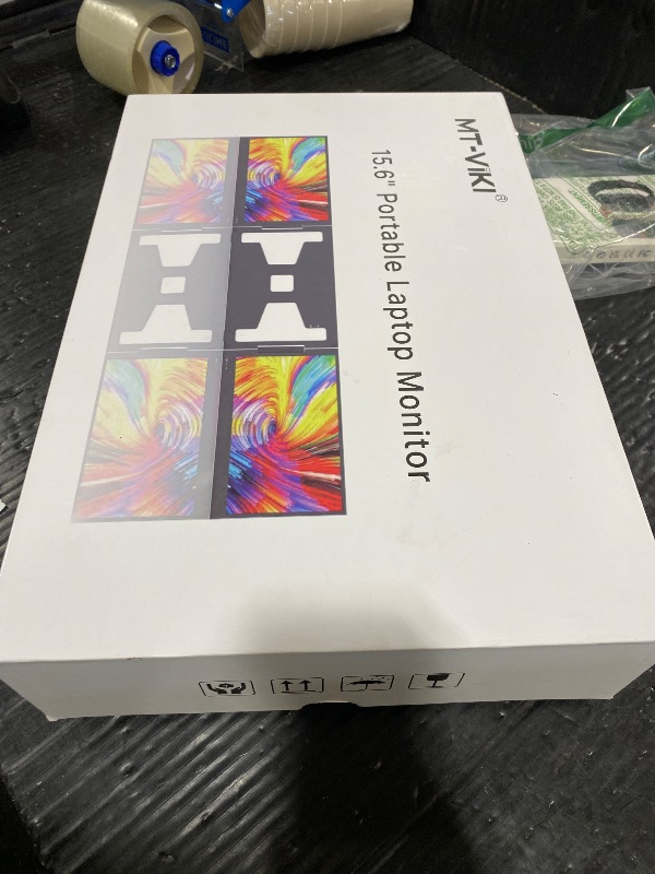 Photo 1 of MT-VIKI 15.6 inch Laptop Screen Extender, Potable Screen for Laptop Only One USB-C Cable Connection, Compatiable with Win/Mac (M1,M2, M3), FHD 1080P, 360° Rotation