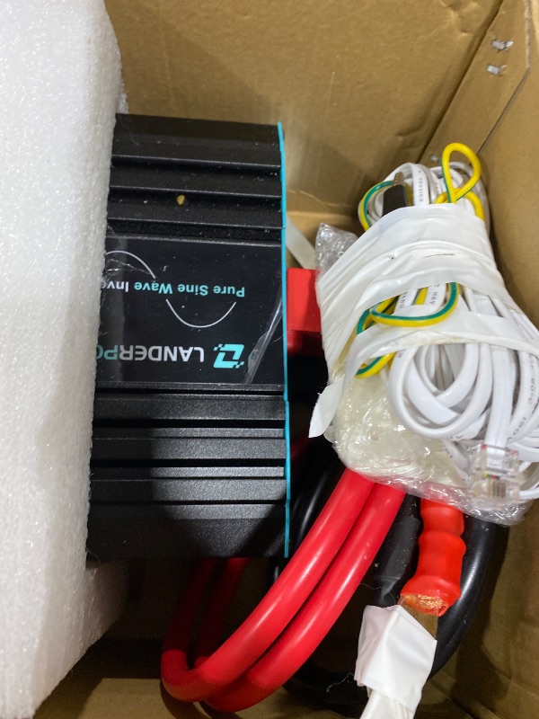 Photo 1 of LANDERPOW Pure Sine Wave 3500W Power Inverter 12V DC to 120V AC for RV, Truck, Home, Off-Grid, Solar, Inverter with 3 AC Outlet, 30W USB-C, 5V 3.1A USB, Hardwire Port, 15FT Remote Control, Surge 7000W