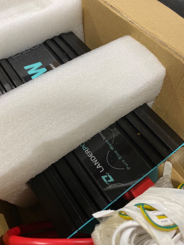 Photo 1 of LANDERPOW Pure Sine Wave 3500W Power Inverter 12V DC to 120V AC for RV, Truck, Home, Off-Grid, Solar, Inverter with 3 AC Outlet, 30W USB-C, 5V 3.1A USB, Hardwire Port, 15FT Remote Control, Surge 7000W