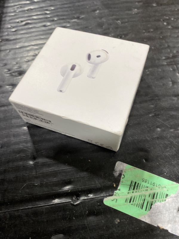 Photo 1 of OFFBRAND PRODUCT NOT ACTUAL APPLE, BUT SIMILAR **************** Apple AirPods 4 Wireless Earbuds, Bluetooth Headphones, with Active Noise Cancellation, Adaptive Audio, Transparency Mode, Personalized Spatial Audio, USB-C Charging Case, Wireless Charging, 