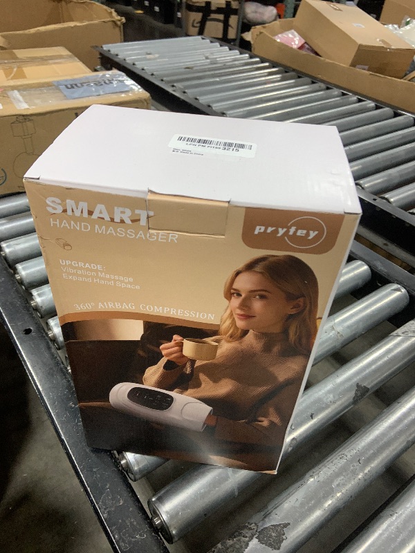 Photo 1 of Hand Massager with Heat and Compression, Hand Massage with 2 Vibration 6 Modes 6 Intensities, Electric Hand Massager for Arthritis and Carpal Tunnel Relief, Christmas Gifts for Women Men, White