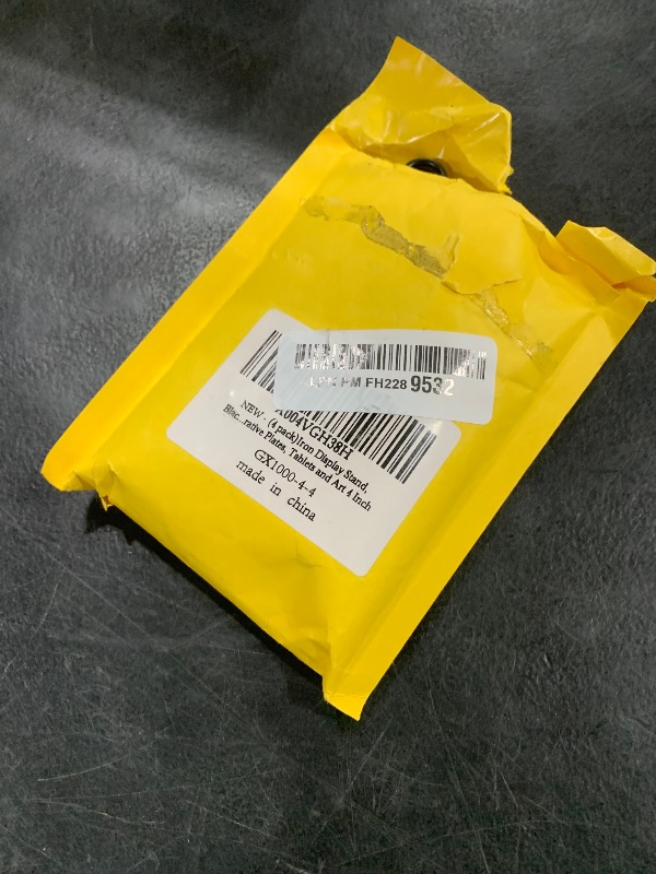 Photo 1 of (4 pack)Iron Display Stand, Black Iron Easel Plate Display Photo Holder Stand, Displays Picture Frames, Decorative Plates, Tablets and Art 4 Inch