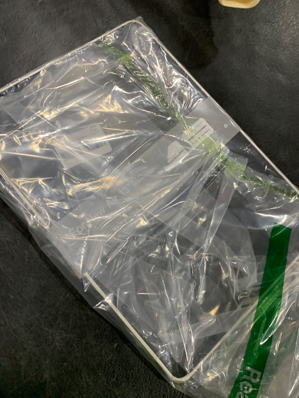 Photo 1 of KEROM Compatible with Crocodile MacBook Air 13 inch Case 2021 2020 2019 2018 M1 A2337 A2179 A1932, Textured Elegant Luxury Aligator Skin Snakeskin PU Leather Hard Shell & Keyboard Cover, White