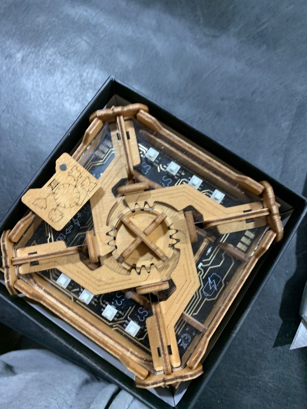 Photo 1 of Puzzle Potato Tesla Box - Electronic Puzzle Box - Escape Room Game in a Box - Brain Teaser - 3D Wooden Puzzle for Adults - Money Puzzle Box for Cash Gift - Birthday GiftBox MoneyBox