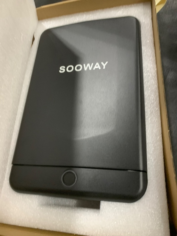 Photo 1 of ***UNUSABLE MISSING KEY***  Safe, Small Pistol Safe Biometric Gun Safe for Handgun, Portable Fingerprint Quick Access Gun Lock Box for Car Travel Nightstand Bedside