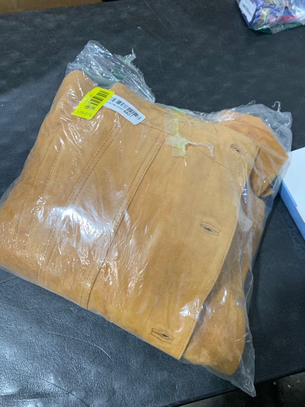 Photo 1 of LP-FACON Mens Trucker Brown Suede Western Style Cowboy Leather Jacket M