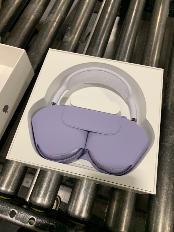 Photo 1 of Apple AirPods Max Wireless Over-Ear Headphones, Pro-Level Active Noise Cancellation, Transparency Mode, Personalized Spatial Audio, USB-C Charging, Bluetooth Headphones for iPhone - Purple