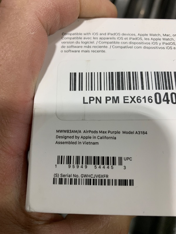 Photo 1 of Apple AirPods Max Wireless Over-Ear Headphones, Pro-Level Active Noise Cancellation, Transparency Mode, Personalized Spatial Audio, USB-C Charging, Bluetooth Headphones for iPhone - Purple