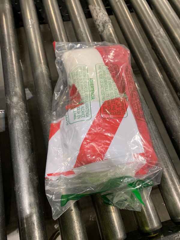 Photo 1 of 12 Foot Skeleton Christmas Outfit,Giant 12FT Skeleton Clothes Accessories Including Giant Santa Hat with Drawstring to Secure,Big Santa Bag,Inflatable Candy Cane,16.4FT Lights for Xtmas Outdoor Decor