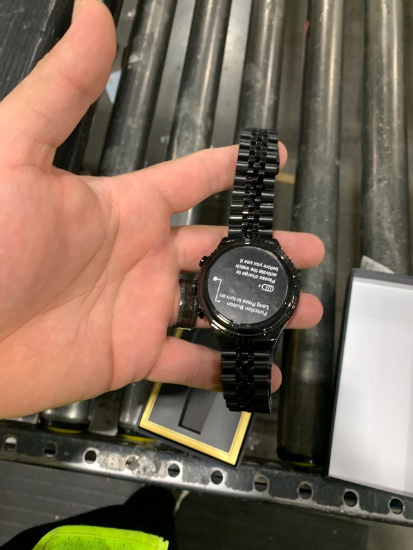 Photo 1 of 2025 Rotating Bezel Smart Watch for Men with Bluetooth Call, Heart Rate, Blood Pressure, SpO2, Sleep Monitor, Waterproof Round Watch with Encoder Knob, 1.32" AMOLED Display, Compatible Android and iOS