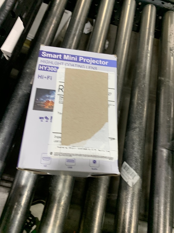 Photo 1 of Smart Mini Projector with Android 11 & 5000+ Apps, 4K Supported Full HD 1080P, 20000 Lumens, Wi-Fi 6 & Bluetooth 5.0, 180° Rotatable Home Cinema Projector with Auto Keystone & HiFi Speakers