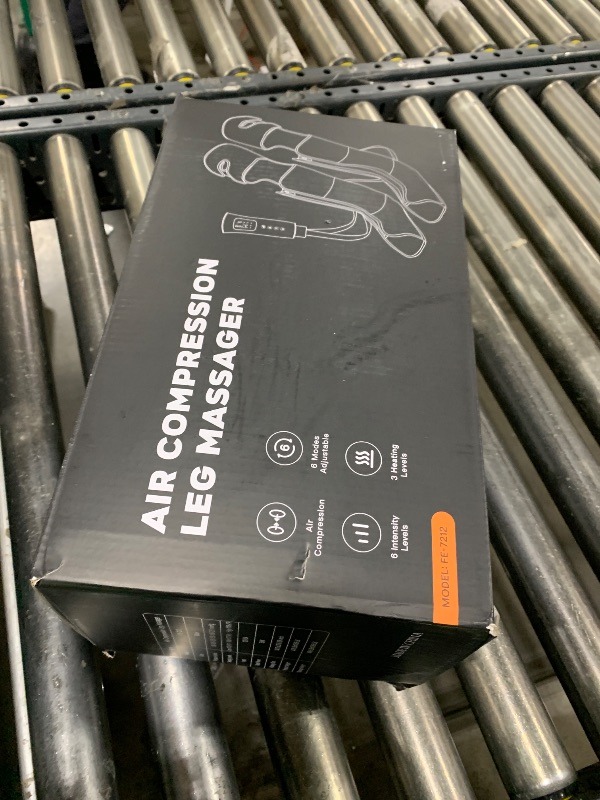 Photo 1 of Leg Massager with Heat and Compression, Foot and Full Leg Massager for Circulation and Pain Relief, Sequential Compression Boots with 6 Modes, 6 Intensity, 3 Heat, Gifts for Mom, Dad, Athletes