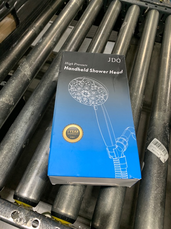 Photo 1 of 6-Setting Shower Head with Handheld, JDO High Pressure Hand held Shower Head, 4.7 Inch Chrome Detachable Showerhead Set with 59 Inch Stainless Steel Hose and Adjustable Showerhead Holder