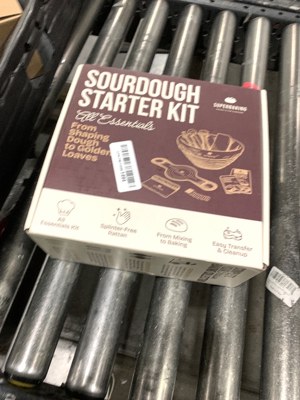 Photo 1 of Superbaking Banneton Bread Proofing Basket Set with Silicone Dough Sling, 9" Splinter-Free Proofing Basket, Non-Stick Dutch Oven Liner, Sourdough Starter Kit, Sourdough Bread Baking Supplies & Tools