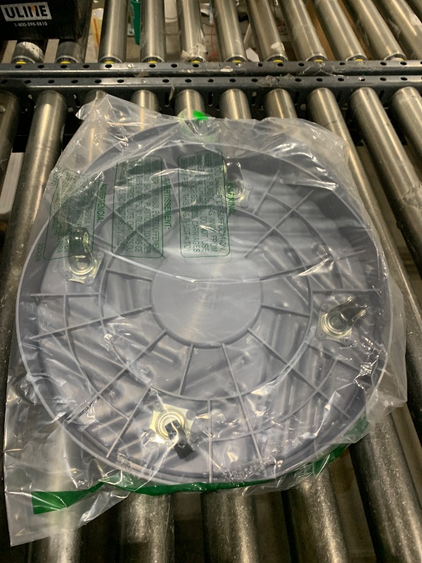 Photo 1 of REDHUGO 2PCS Round Plant Caddy with Hidden Wheels, Heavy Duty Rolling Plant Stand Caddy with Wheels, Pot Base for Indoor Outdoor, Gray, 13 inches