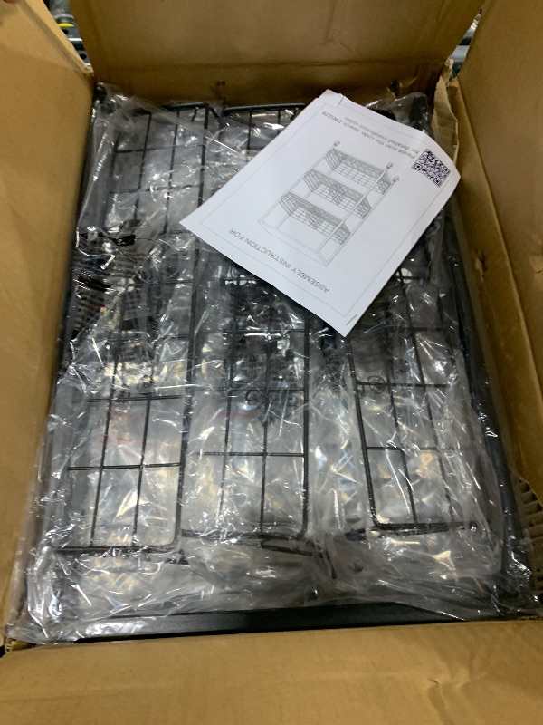 Photo 1 of HapiRm Kitchen Fruit Vegetable Cart - 4 Tier Rolling Storage Rack with Wheels and Dividers, Coffee Station Cart Rack Shelf Organizer for Onion, Potato, Snack, Fruit, Vegetable Storage Stand, Black