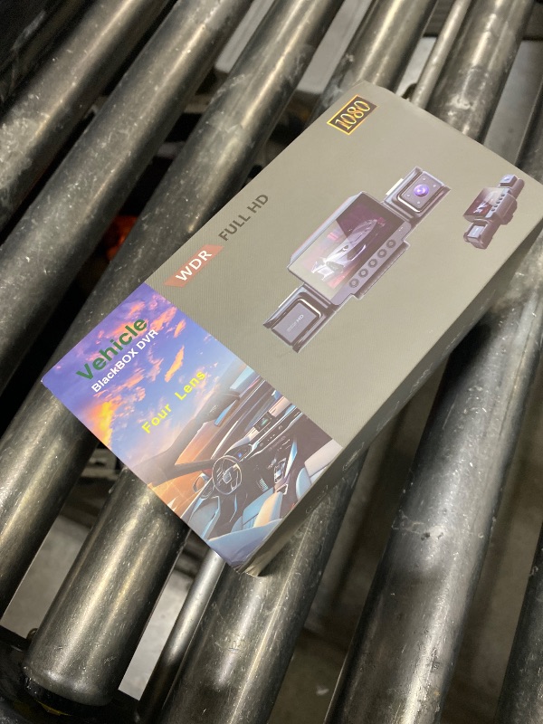 Photo 1 of  4-Channel 360° Dash cam Front and Rear FHD 1080P 180° Rotating Side-View Camera APP Control reversing Display Collision Detection Parking Monitoring Loop Recording | Suitable for sedans and SUVs 