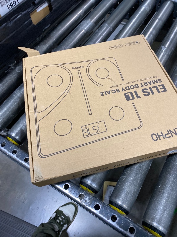 Photo 1 of RENPHO Scale for Body Weight 500 lbs, Extra-High Capacity Smart Bathroom Scale with Ultra Wide Platform 12 x 12 inches, Body Fat Scale with Large LED Display, Health Monitor Sync App, Elis 1 L