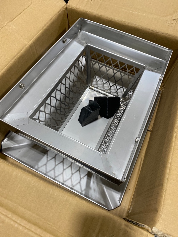 Photo 1 of  Chimney Cap Chimney Cover,Fireplace Chimney Caps for Outside 9"x13",Chimney Flue Cover Chimney Rain Cap,Roof Rain Guard Chimney Top Protector Cover Chimney Exhaust Vent Cap for Clay Flue Tile Chimney 