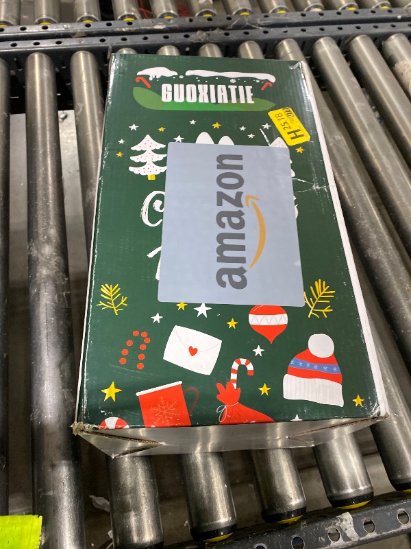 Photo 1 of 17 Inches Christmas Wooden Pyramid with 6 Candle Holders- Nativity Scene Set-Under The Christmas Tree - Table Top Holiday Decor - 3 Tiers Carousel (Two)