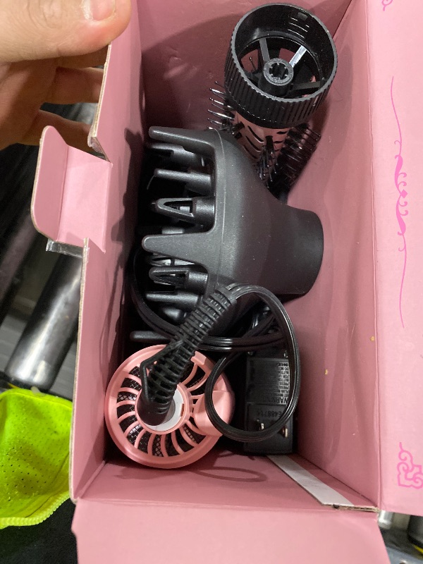 Photo 1 of Farery 4-in-1 Rotating Blow Dryer Brush Set | Oval Volumizing Barrel, 1.5" & 2" Rotating Brushes, and Diffuser | All-in-One Hot Air Brush for Fast Drying, Volumizing, and Smoothing