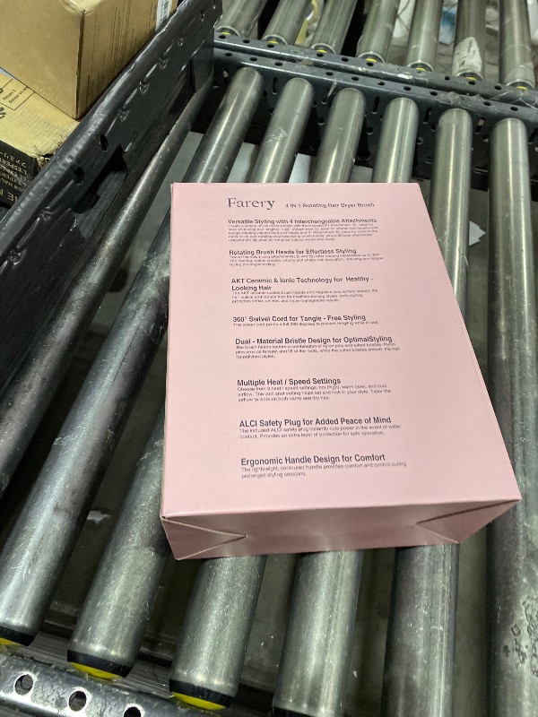 Photo 1 of Farery 4-in-1 Rotating Blow Dryer Brush Set | Oval Volumizing Barrel, 1.5" & 2" Rotating Brushes, and Diffuser | All-in-One Hot Air Brush for Fast Drying, Volumizing, and Smoothing