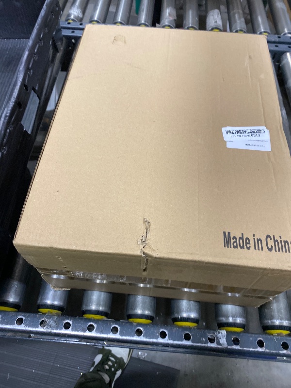 Photo 1 of MyGift Deep Shadow Box Frame 11x15 Inch, Wall Mounted Display Case for Flowers, Picture, Vintage Coal Black Finish and Cork Backing, Solid Wood, Clear Acrylic Panels, Hinged Door Magnetic Closure