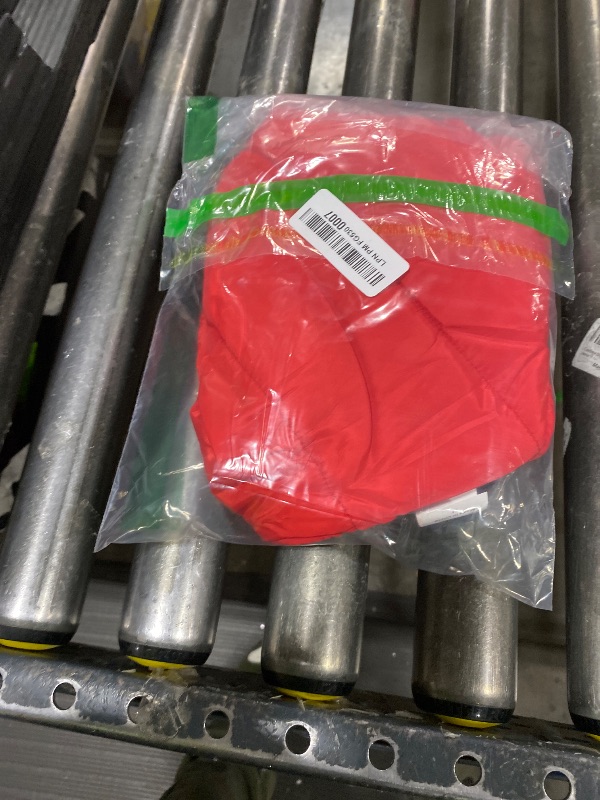 Photo 1 of ASENKU Dog Winter Coat, Fleece Doggie Jacket Plaid Reversible Vest Waterproof Windproof Cold Weather Clothes for Small Medium Large Dogs(Red, M)