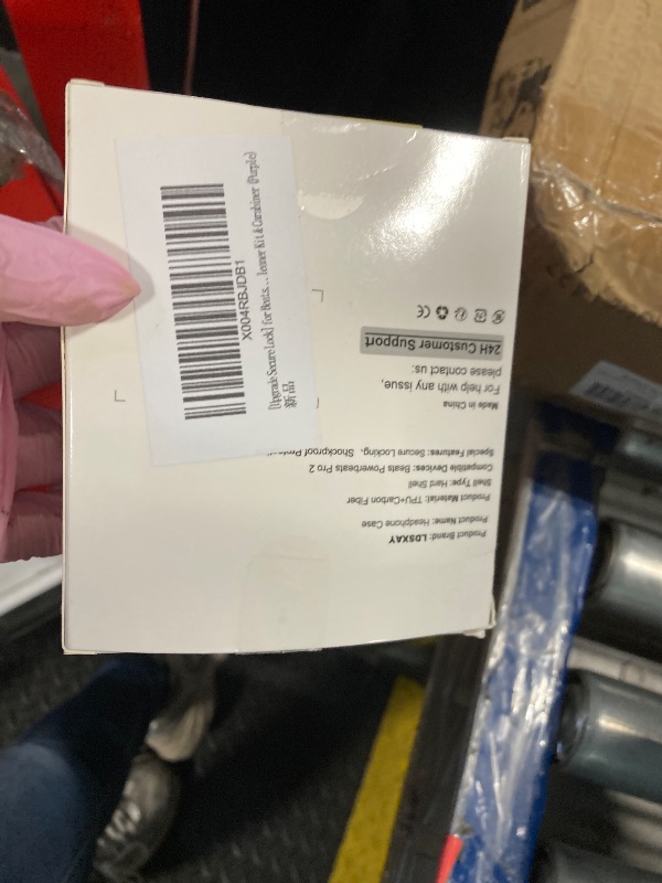 Photo 1 of [Upgrade Secure Lock] for Beats Powerbeats Pro 2 Case Cover, LDSXAY Carbon Fiber Shockproof Protective Cover for Powerbeats Pro 2 2025 with Cleaner Kit & Carabiner (Purple)