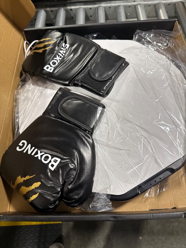 Photo 1 of ** UNKNOWN FUNCTIONALITY **TGLLM Music Boxing Machine, Interactive Punching Trainer with Boxing Gloves, Large Size Wall Mounted Electronic Boxing Target for Adult Kids, 9 Modes & 9 Speeds