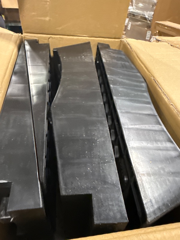 Photo 1 of ** UNCLEAN**HOXWELL Detachable Low Profile Car Ramps for High Lift and Jack Support, Heavy Duty Car Ramps for Low Cars, Removable Vehicle Ramps for Garage, 15.35''-27.83'' L, 2PCS